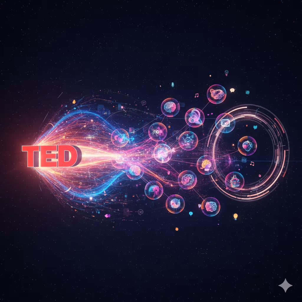Abstract representation of global TED speakers.